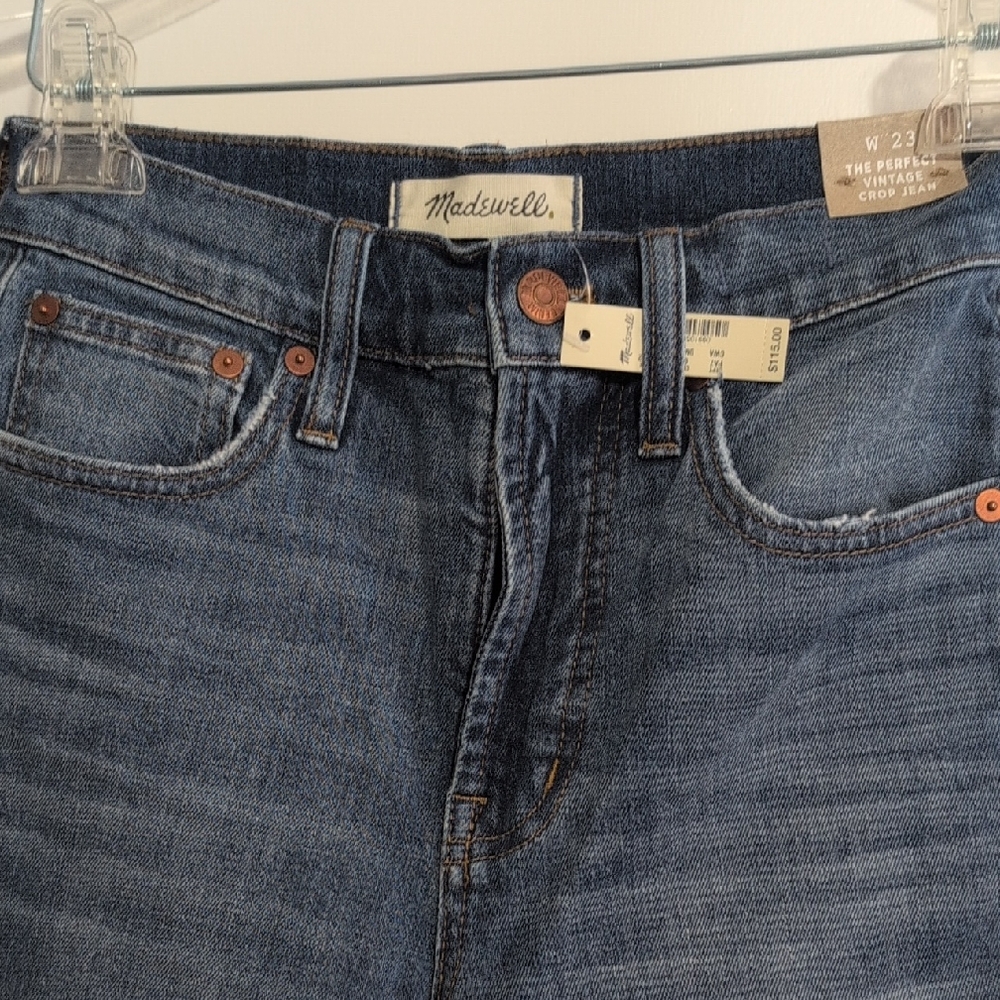 Madewell Weman's Medium Blue Slim Straight Jeans Size W23